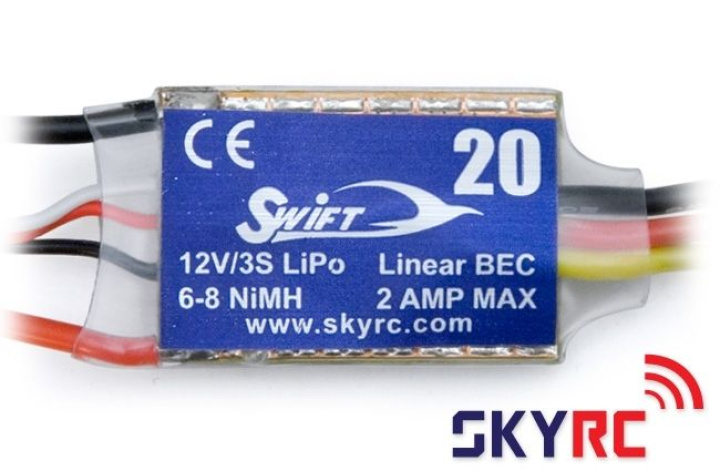 Swift 20A ESC flyg Brushless* i gruppen Katalog / Fabrikat / S / SkyRC / Fartreglage Flyg/Drone hos Minicars Hobby Distribution AB (SK300020)