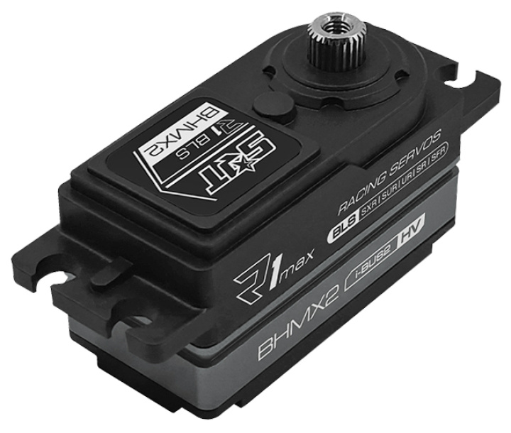 BHMX2 80mm Servo 18Kg 0,073s HV Brushless Titangetriebe Low Profile in der Gruppe Katalog / RC-Zubehör / Servos / Servo bei Minicars Hobby Distribution AB (SRT-BHMX2-80MM)