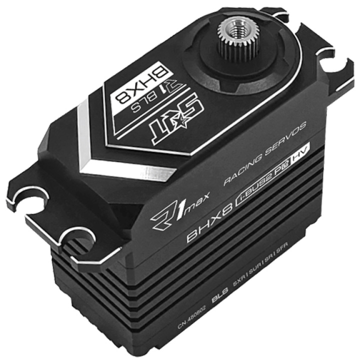 BHX8 Servo 55Kg 0,078s HV Alu Brushless Titangetriebe in der Gruppe Katalog / RC-Zubehör / Servos / Servo bei Minicars Hobby Distribution AB (SRT-BHX8)