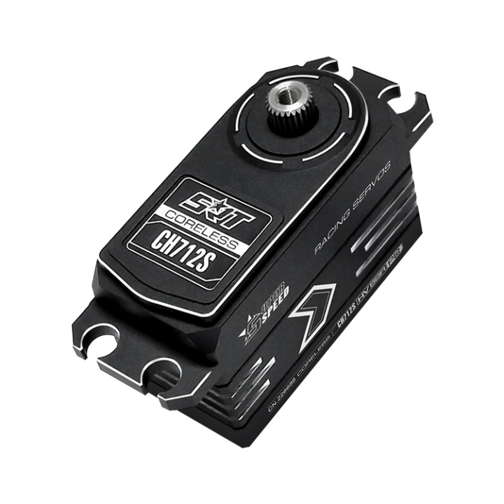 CH712S Servo 11,8Kg 0,052s HV Alu Coreless Titandrev Lågprofil i gruppen Katalog / Tillbehör & Delar / Servon / Servon hos Minicars Hobby Distribution AB (SRT-CH712S)