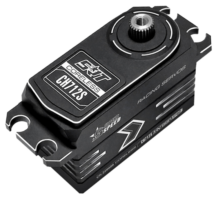 CH712S Servo 11,8Kg 0,052s HV Alu Coreless Titangetriebe Low Profile in der Gruppe Katalog / RC-Zubehör / Servos / Servo bei Minicars Hobby Distribution AB (SRT-CH712S)