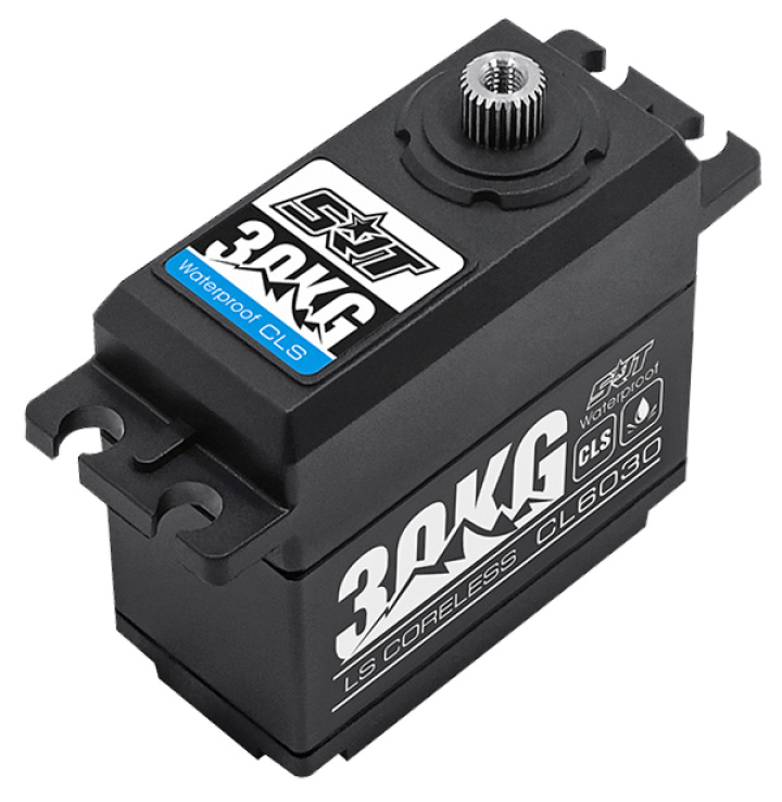 CL6030 Servo 30Kg 0,11s HV Coreless Titangetriebe in der Gruppe Katalog / RC-Zubehör / Servos / Servo bei Minicars Hobby Distribution AB (SRT-CL6030)
