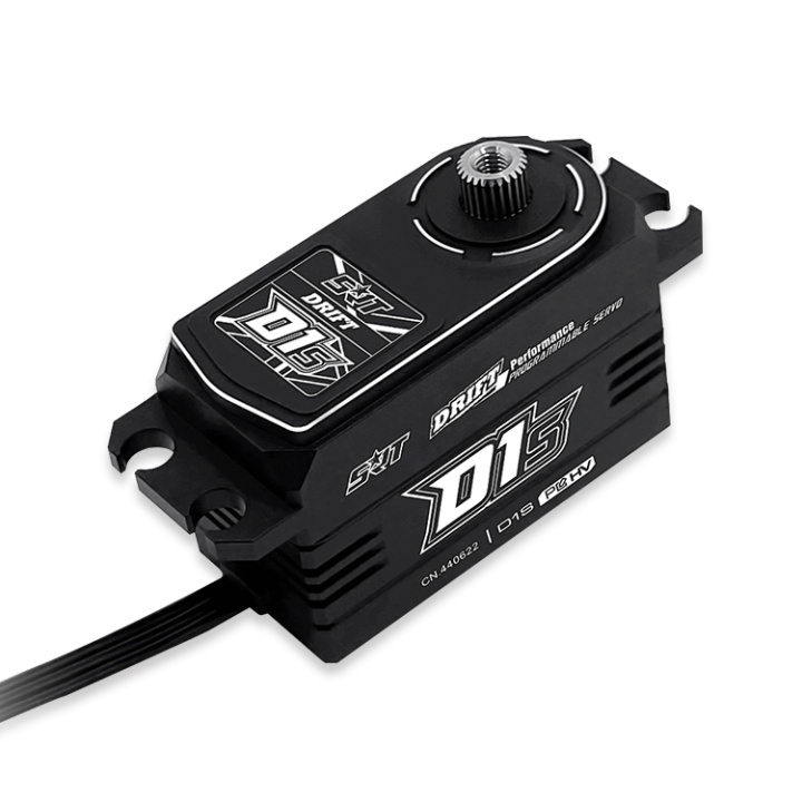 D1S Servo 16,5Kg 0,095s HV Alu Coreless Titandrev Lågprofil i gruppen Katalog / Tillbehör & Delar / Servon / Servon hos Minicars Hobby Distribution AB (SRT-D1S)