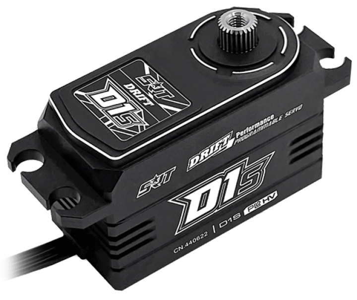 D1S Servo 16,5Kg 0,095s HV Alu Coreless Titangetriebe Low Profile in der Gruppe Katalog / RC-Zubehör / Servos / Servo bei Minicars Hobby Distribution AB (SRT-D1S)