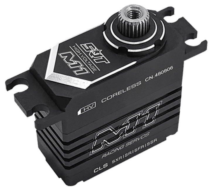 M11 Servo 8Kg 0,065s HV Alu Coreless Titandrev Mikro i gruppen Katalog / Tillbehör & Delar / Servon / Servon hos Minicars Hobby Distribution AB (SRT-M11)