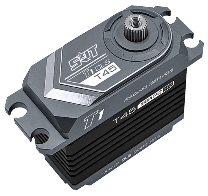 T45 Servo 40Kg 0,14s HV Alu Coreless Ståldrev i gruppen Katalog / Tillbehör & Delar / Servon / Servon hos Minicars Hobby Distribution AB (SRT-T45)