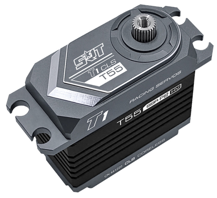 T55 Servo 50Kg 0,20s HV Alu Coreless Ståldrev i gruppen Katalog / Tillbehör & Delar / Servon / Servon hos Minicars Hobby Distribution AB (SRT-T55)