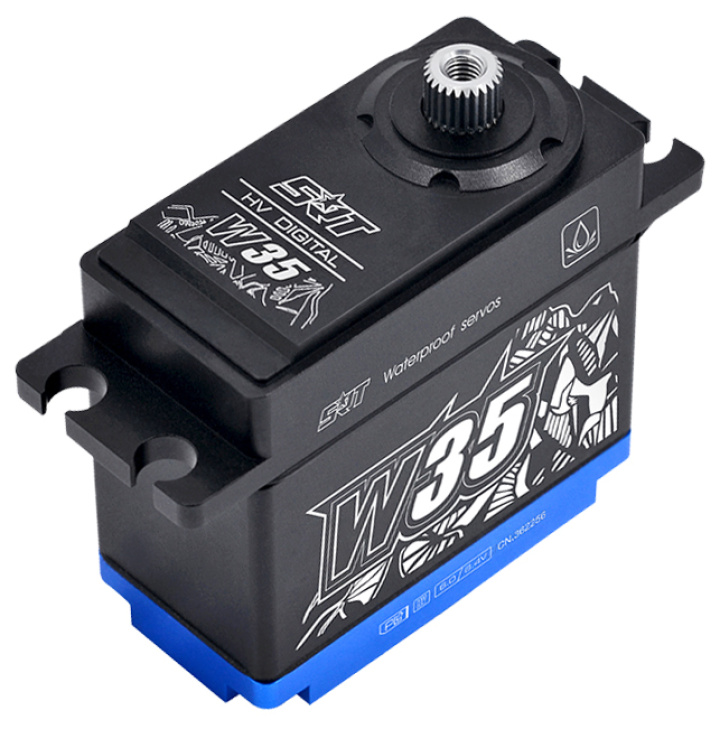W35 Servo 30Kg 0.12s HV Coreless Titanium Gear WP in the group Catalog / Accessories & Parts / Servos / Servo at Minicars Hobby Distribution AB (SRT-W35)