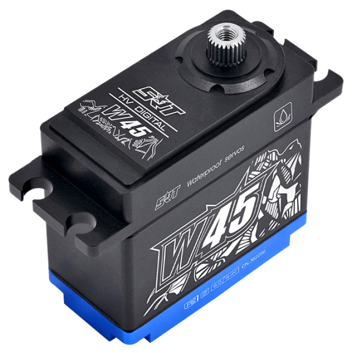 W45 Servo 40Kg 0.19s HV Coreless Titanium Gear WP in the group Catalog / Accessories & Parts / Servos / Servo at Minicars Hobby Distribution AB (SRT-W45)