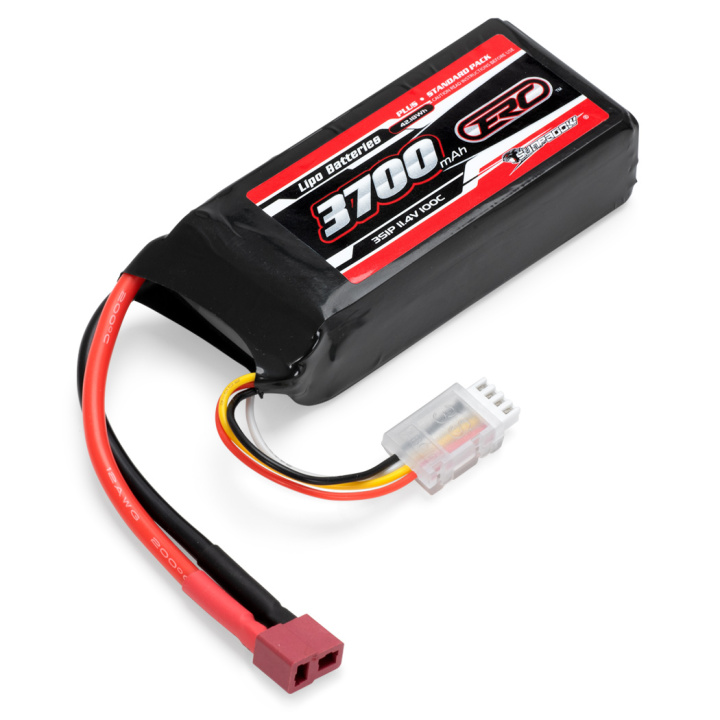 Li-Po Batteri 3S 11,4V 3700mAh 100C HV T-Kontakt i gruppen Katalog / Fabrikat / S / Sunpadow / Sunpadow Batterier hos Minicars Hobby Distribution AB (SW281570)