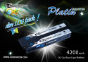 Li-Po Batteri 2S 7,4V 4200mAh 120C Slim Stick Platin*
