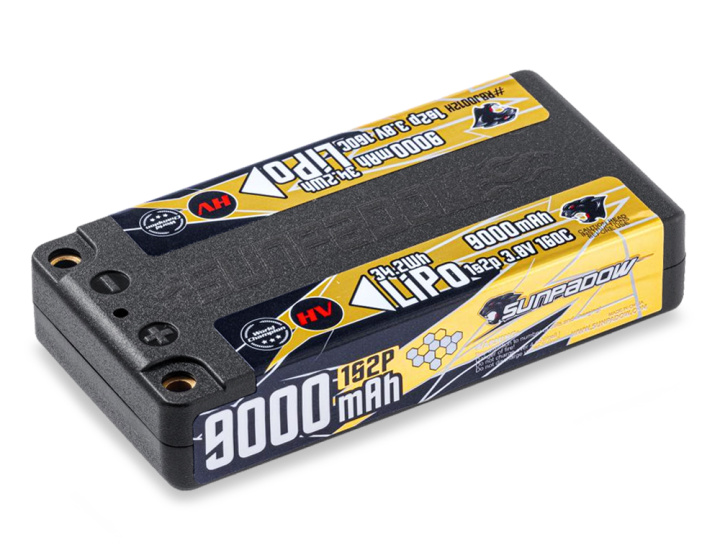 Li-Po Batteri 1S 3,8V 9000mAh 160C HV Shorty ULCG i gruppen Katalog / Fabrikat / S / Sunpadow / Sunpadow Batterier hos Minicars Hobby Distribution AB (SWRBJ0012H)