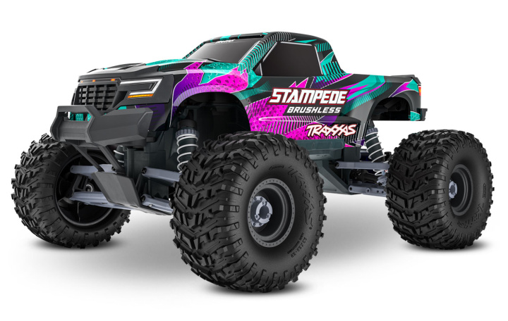 Rustler 2WD 1/10 HD VX3 BL 3S RTR Pink in der Gruppe Katalog / Hersteller / T / Traxxas / Models bei Minicars Hobby Distribution AB (TRX136454-4-PINK)