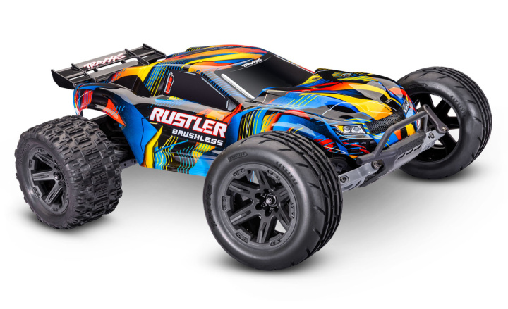Rustler 2WD 1/10 HD VX3 BL 3S RTR Yellow in der Gruppe Katalog / Hersteller / T / Traxxas / Models bei Minicars Hobby Distribution AB (TRX37454-4-YLW)
