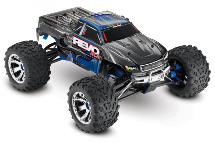Revo 3.3 4WD Nitro TQi TSM, Telemetri Blå i gruppen Katalog / Fabrikat / T / Traxxas / Modeller hos Minicars Hobby Distribution AB (TRX53097-3-BLU)