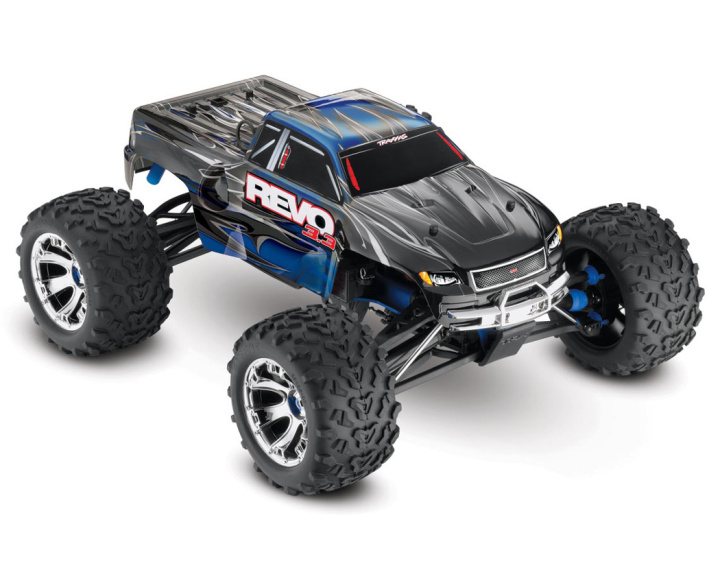 Revo 3.3 4WD Nitro TQi TSM, Telemetry Blue in der Gruppe Katalog / Hersteller / T / Traxxas / Models bei Minicars Hobby Distribution AB (TRX53097-3-BLU)