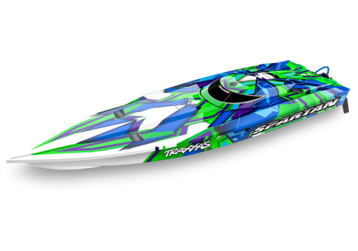 Spartan BL TQi TSM Grön* i gruppen Katalog / Fabrikat / T / Traxxas / Modeller hos Minicars Hobby Distribution AB (TRX57076-4-GRNR)