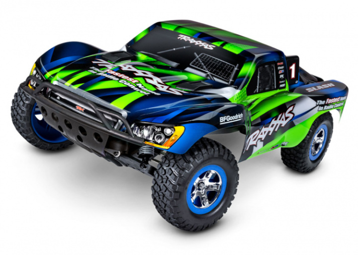 Slash 2WD 1/10 RTR TQ Grön Clipless USB - Med Batteri/Laddare* i gruppen Katalog / Övrigt / Kyrkogård hos Minicars Hobby Distribution AB (TRX58034-8-GRN)