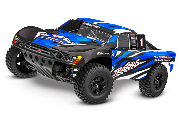 Slash 2WD 1/10 RTR TQ Blå-X EHD Clipless USB - Med Batteri/Laddare i gruppen Katalog / Fabrikat / T / Traxxas / Modeller hos Minicars Hobby Distribution AB (TRX58234-8-BLUEX)