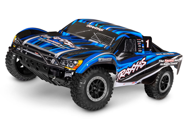 Slash 2WD 1/10 RTR TQ Blue EHD Clipless USB - With Battery/Charger* in der Gruppe Katalog / Hersteller / T / Traxxas / Models bei Minicars Hobby Distribution AB (TRX58234-8-BLUE)