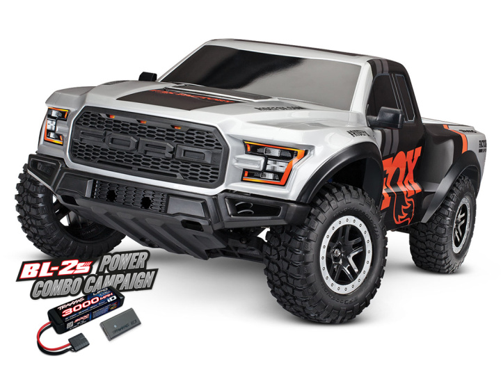 Ford F-150 Raptor 2WD BL-2s 1/10 RTR TQ EHD FOX i gruppen Katalog / Fabrikat / T / Traxxas / Modeller hos Minicars Hobby Distribution AB (TRX58394-4-FOX)