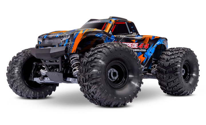 Stampede 4x4 1/10 HD VX3 BL 3S RTR Orange i gruppen Katalog / Fabrikat / T / Traxxas / Modeller hos Minicars Hobby Distribution AB (TRX67454-4-ORNG)