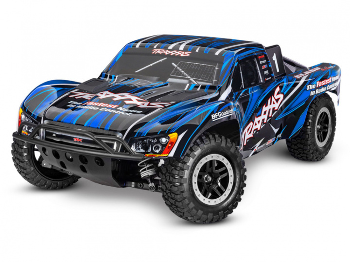 Slash 4x4 VXL Clipless RTR TQi TSM EHD Blå i gruppen Katalog / Fabrikat / T / Traxxas / Modeller hos Minicars Hobby Distribution AB (TRX68386-4-BLUE)