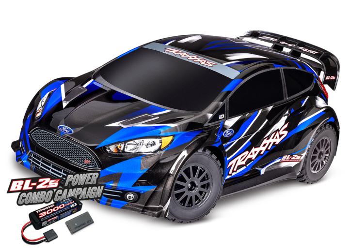 Ford Fiesta ST Rally 1/10 4WD RTR TQ Blå BL-2S i gruppen Katalog / Fabrikat / T / Traxxas / Modeller hos Minicars Hobby Distribution AB (TRX74154-4-BLUE)