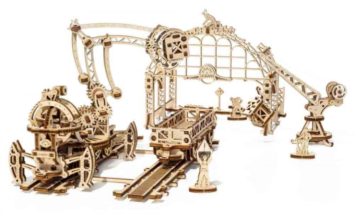 Ugears Rail Mounted Manipulator* UTGÅR i gruppen Katalog / Bygghobby / Byggsatser Trä & Metall / Träbyggsatser Mekaniska hos Minicars Hobby Distribution AB (UG70032)