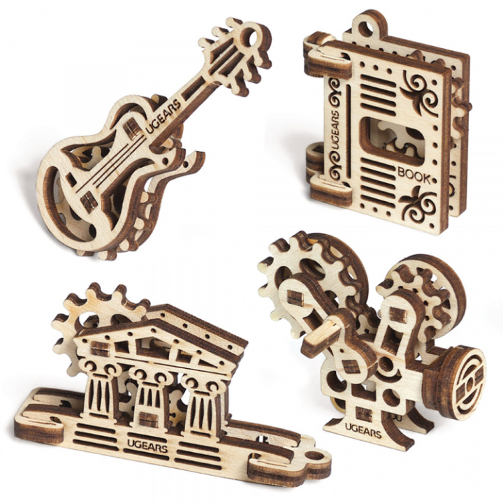 Ugears U-Fidget Creation i gruppen Katalog / Bygghobby / Byggsatser Trä & Metall / Träbyggsatser Mekaniska hos Minicars Hobby Distribution AB (UG70041)