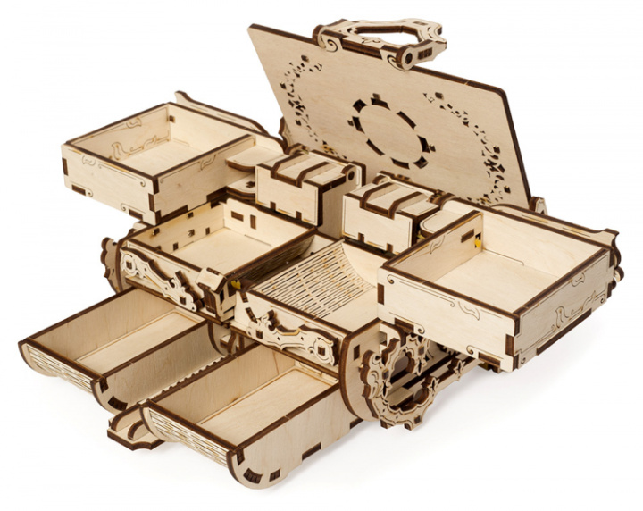 Ugears Antique Box i gruppen Katalog / Bygghobby / Byggsatser Trä & Metall / Träbyggsatser Mekaniska hos Minicars Hobby Distribution AB (UG70089)