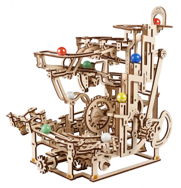 Ugears Marble Run Tiered Hoist (Marble - 3) i gruppen Katalog / Bygghobby / Byggsatser Trä & Metall / Träbyggsatser Mekaniska hos Minicars Hobby Distribution AB (UG70170)