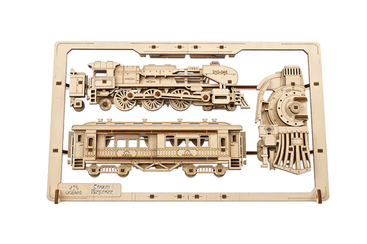 Ugears Steam Express 2.5D Puzzle* i gruppen Katalog / Bygghobby / Byggsatser Trä & Metall / Träbyggsatser Mekaniska hos Minicars Hobby Distribution AB (UG70207)