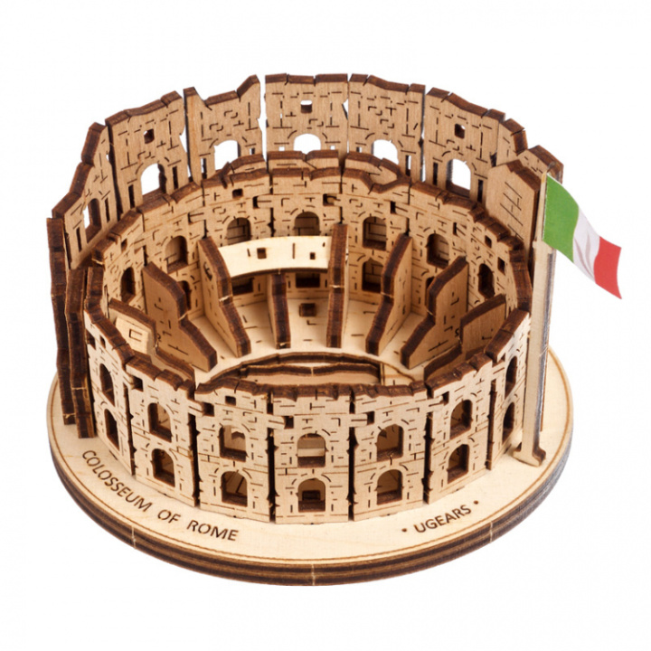 Ugears Rome Colosseum i gruppen Katalog / Bygghobby / Byggsatser Trä & Metall / Träbyggsatser Mekaniska hos Minicars Hobby Distribution AB (UG70248)