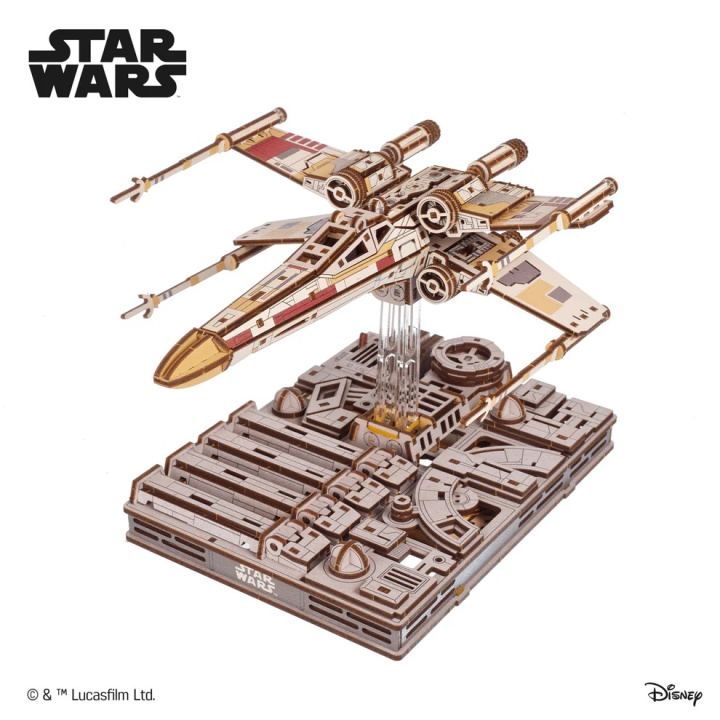 Ugears Luke Skywalker´s X-Wing Starfighter Star Wars in the group Catalog / Build Hobby / Wood & Metal Models / Wooden Model Mechanical at Minicars Hobby Distribution AB (UG70269)