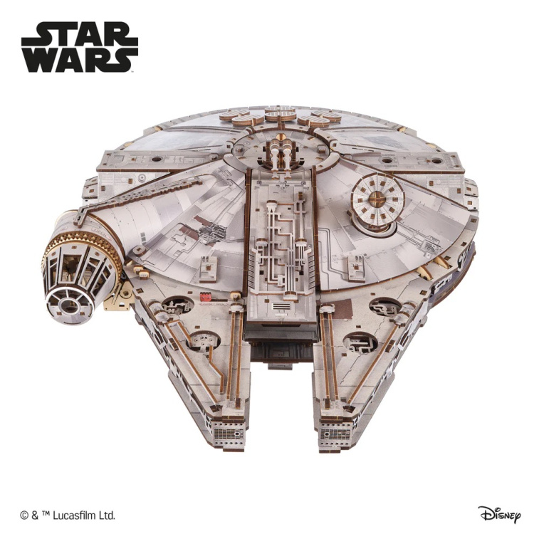 UGEARS Star Wars™ TIE Fighter™ 3D Puzzel – Houten Modelbouwpakket voor Volwassenen – Star Wars Cadeau voor Mannen – 3D Houten Puzzel 400 Stuks