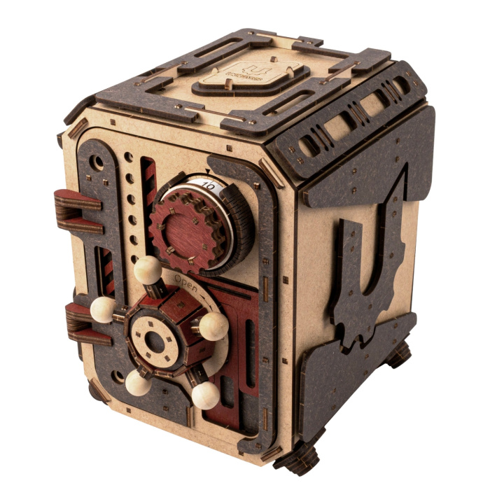 Ugears Safe Too i gruppen Katalog / Bygghobby / Byggsatser Trä & Metall / Träbyggsatser Mekaniska hos Minicars Hobby Distribution AB (UG70281)