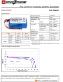 Mottagarbatteri Li-Fe 6,6V 1000mAh