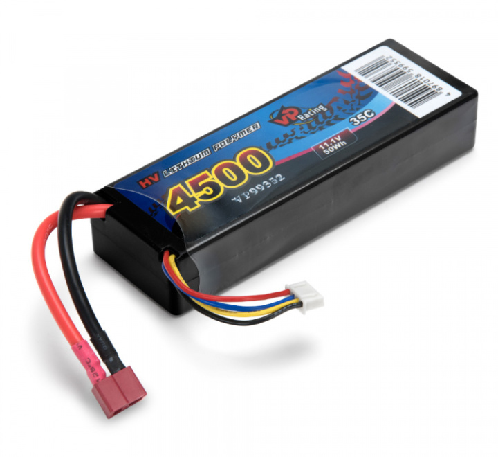 Li-Po Batteri 3S 11,1V 4500mAh 35C Hard T-kontakt i gruppen Katalog / Fabrikat / V/W / Vapex / Li-Po Batterier hos Minicars Hobby Distribution AB (VP99352)