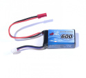 Li-Po Batteri 2S 7,4V  600mAh 25C JST-RCY (BEC)
