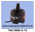 Brushless Motor WS-34-001 Black TALI H500-Z-12 CW