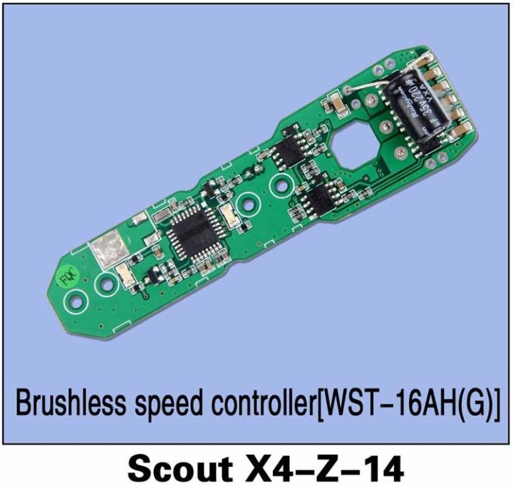 ESC WST-16AH(G) Scout X4-Z-14 in the group Catalog / Brands / V/W / Walkera / Parts Scout X4 at Minicars Hobby Distribution AB (W226469900)