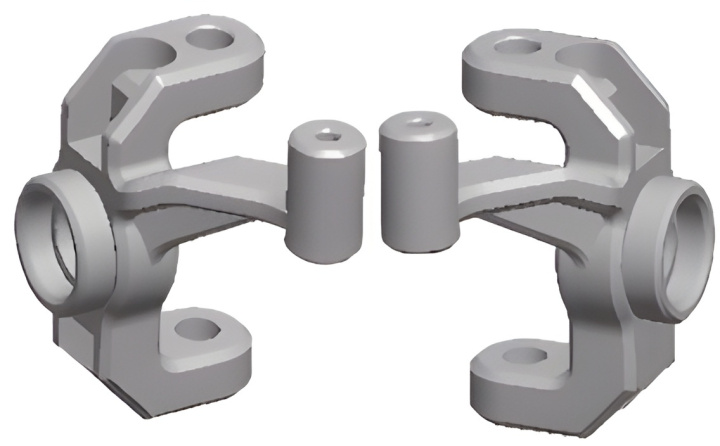 Steering Arm Left/Right (2) in der Gruppe Katalog / RC-Zubehör / Spare Parts / Cars bei Minicars Hobby Distribution AB (WL0005)