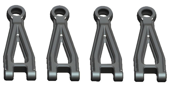 Suspension Arm Upper (4) in der Gruppe Katalog / RC-Zubehör / Spare Parts / Cars bei Minicars Hobby Distribution AB (WL0607)
