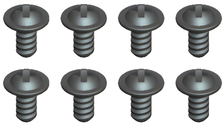 Phillips Skruv 2x8mm (8) i gruppen Katalog / Tillbehör & Delar / Skruvar & Muttrar / Skruvar hos Minicars Hobby Distribution AB (WL0657)