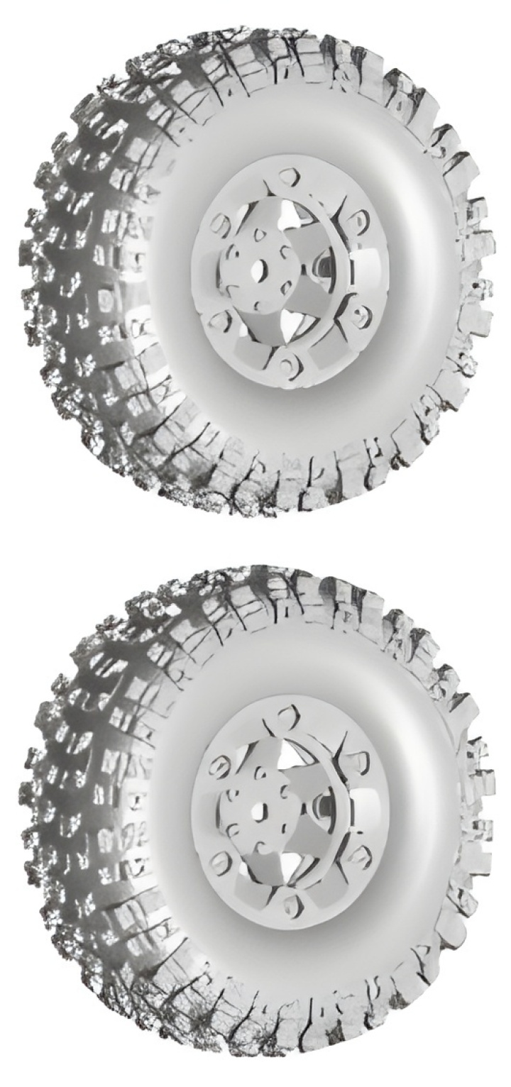 Tire & Wheel (2) in der Gruppe Katalog / RC-Zubehör / Spare Parts / Cars bei Minicars Hobby Distribution AB (WL1368)