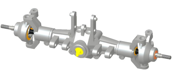 Straight Axle Front Set in der Gruppe Katalog / RC-Zubehör / Spare Parts / Cars bei Minicars Hobby Distribution AB (WL2621)