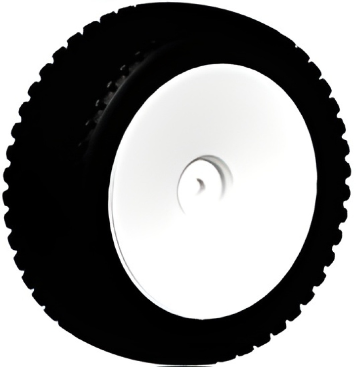 Tire & Wheel Rear (2) in der Gruppe Katalog / RC-Zubehör / Spare Parts / Cars bei Minicars Hobby Distribution AB (WL2727)