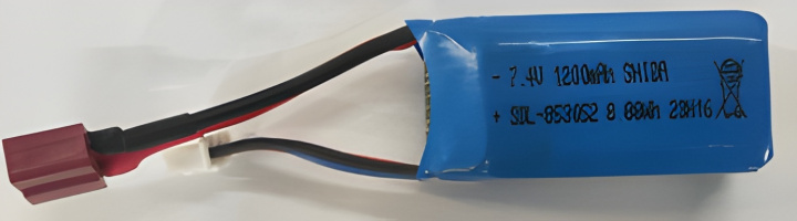 Batteri Lithium 7.4V 1100mAh T-Plug i gruppen Katalog / Tillbehör & Delar / Batterier & Tillb. / Li-Po hos Minicars Hobby Distribution AB (WL2911)