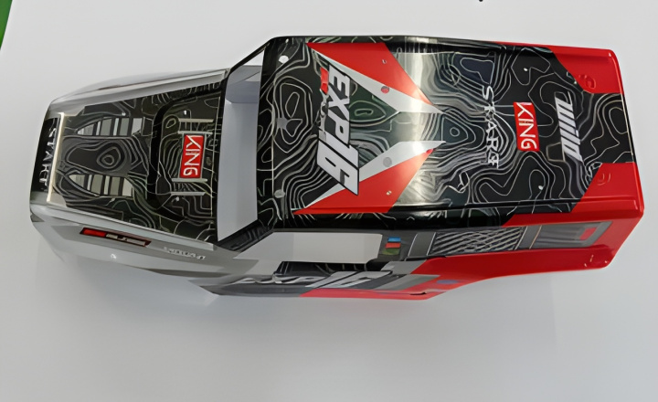 Bodyshell Red/Black in der Gruppe Katalog / RC-Zubehör / Spare Parts / Cars bei Minicars Hobby Distribution AB (WL3016)